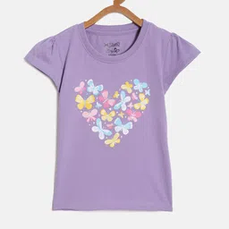 DIXCY SCOTT Slimz Girls Conversational Printed Cap Sleeves Cotton Comfort Fit T-shirt-image-98