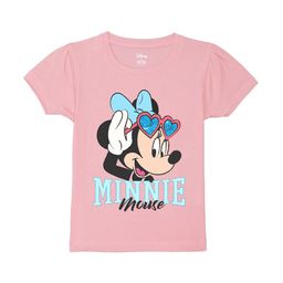 Wear Your Mind Girls Minnie Mouse Printed Pure Cotton T-shirt-image-16