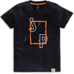 CODEZ Boys Typography Printed Cotton T-shirts-0