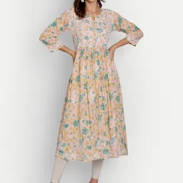 Indiankala4u Women Chikanakri Floral Embroidered Kurta-picture-18