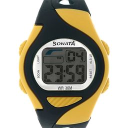 Sonata Unisex Grey Digital Watch NL87011PP04A-39