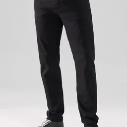Trendyol Men Black Straight Fit Stretchable Jeans-9