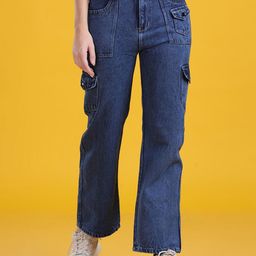 The Dance Bible Women Straight Fit Low Distress Jeans-image-83
