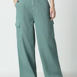 HJ HASASI Women Wide Leg High-Rise Jeans-26