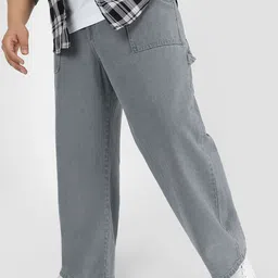 Urbano Plus Loose Fit Cargo Carpenter Jeans-picture-15