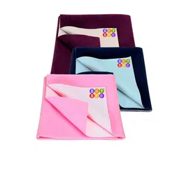 BeyBee Kids Magenta & Pink 3 Pieces Breathable & Lightweight Mattress Protector-image-120