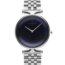 Nordgreen Women Blue Dial & Silver Toned Bracelet Style Straps Analogue Watch UN32SI5LSIRB-image-59