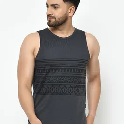 Rigo Geometric Printed Sleeveless Cotton Innerwear Vest-image-18