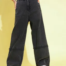 Noh.Voh - SASSAFRAS Kids Girls Straight Fit Clean Look Frayed Jeans-picture-4