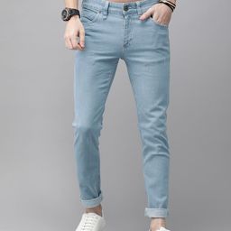 Roadster GreenTurn Men Blue Skinny Fit Mid-Rise Mildly Distressed Save Water Stretchable Sustainable Jeans-image-18