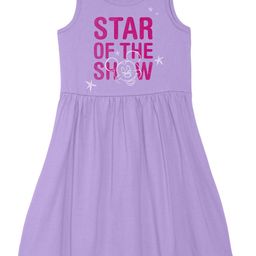 Wear Your Mind Girls Mickey Mouse Printed Fit and Flare Cotton Dress-image-106