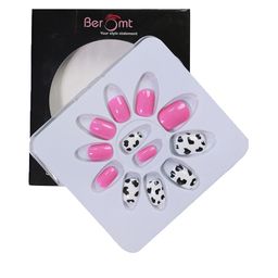 BEROMT 12 Pcs Long-Lasting Reusable Lightweight Salon Finish Press on Nail Tips - 575-image-42