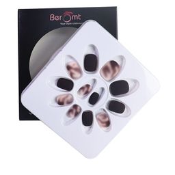 BEROMT 12 Pcs Long-Lasting Casual Salon Finish Press On Nails - Shade 772-image-99