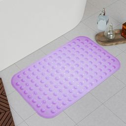 Kuber Industries Purple 2 Pieces Anti Skid Bath Shower Mats With Drain Holes-6