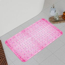 Kuber Industries Pink 2 Pieces PVC Bathroom Mat-image-28