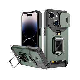Luxury Kase LK177 Camera Slide Protection Card Holder Solid iPhone 14 Plus Back Case-image-77