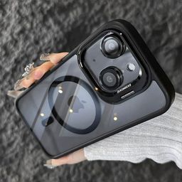 Luxury Kase Solid LK174 Magnetic Mag-Safe Stand Lens Protector iPhone 15 Plus Back Case-image-52