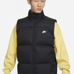 Nike Sportswear Club PrimaLoft Water-Repellent Mock Collar Puffer Vest Jackets-picture-4