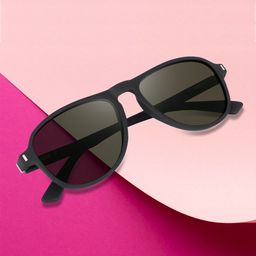 Peter Jones Eyewear Unisex Aviator Sunglasses With Polarised Lens TR-N011GR-D-16