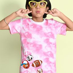NUSYL Boys Printed Tie and Dye Round Neck T-shirt-image-27