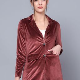 Golden Kite Notched Lapel Collar Single Breasted Blazers-image-73