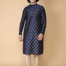TABARD Ethnic Motifs Printed Regular Pure Cotton Kurta with Churidar-picture-41