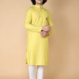 TABARD Regular Pure Cotton Kurta with Churidar-17