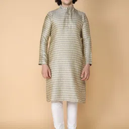 TABARD Woven Design Regular Kurta With Churidar-image-69