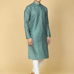 TABARD Bandhani Printed Regular Pure Cotton Kurta with Churidar-image-74