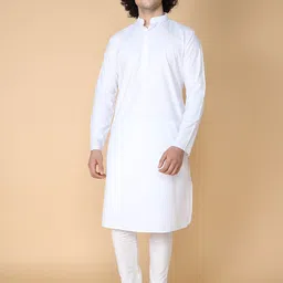 TABARD Mandarin Collar Pure Cotton Kurta With Churidar-42