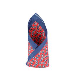 Louis Philippe Men Red & Blue Printed Pocket Square-image-94