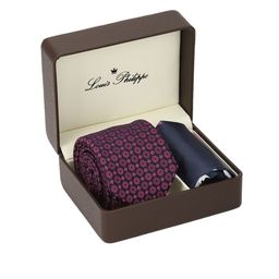 Louis Philippe Men Purple & Blue Printed Accessory Gift Set-image-57
