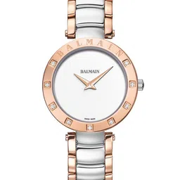 Balmain Women Brass Embellished Dial & Stainless Steel Bracelet Style Straps Analogue Watch B42533325-picture-37