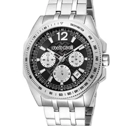 Roberto Cavalli Men Stainless Steel Bracelet Style Straps Analogue Watch RC5G100M0065-17