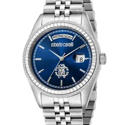 Roberto Cavalli Men Embellished Dial Bracelet Style Straps Analogue Watch RC5G091M0045-picture-20