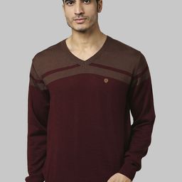 Raymond Men Maroon Pullover-image-77