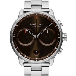 Nordgreen Men Brown Dial & Silver Toned Stainless Steel Bracelet Style Straps Analogue Watch-16