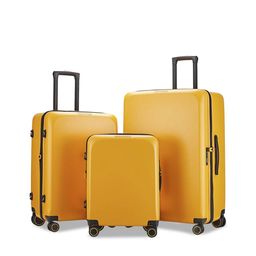 VERAGE Freeland Set of 3 Yellow Hard Sided Trolley Bag-picture-38