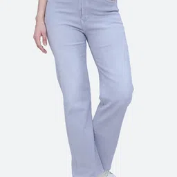 FCK-3 Women Bootilicious Wide Leg High-Rise Stretchable Jeans-picture-7