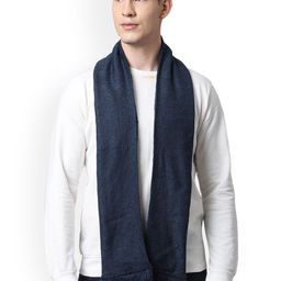 ELLIS Men Blue Solid Muffler-image-8