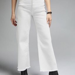 High Star Women Straight Fit High-Rise Clean Look Stretchable Jeans-image-47