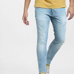 Jack & Jones Men Low-Rise Mildly Distressed Heavy Fade Stretchable Cotton Jeans-picture-46