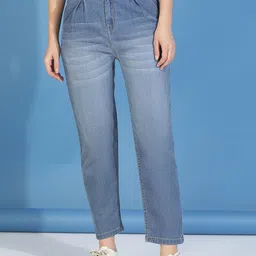 Stylecast X Kotty Women Blue Jean Slim Fit Clean Look Cropped Stretchable Jeans-image-23