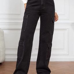 Next One Women Smart Clean Look High-Rise Wide Leg Stretchable Jeans-image-61