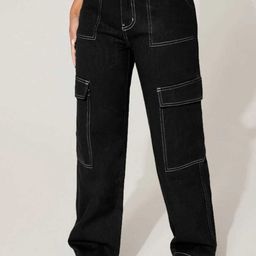 Next One Women Smart Wide Leg High-Rise Clean Look Stretchable Jeans-picture-12