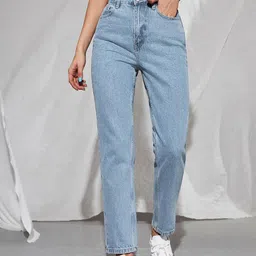 Kotty Women Blue Jean Straight Fit High-Rise Stretchable Jeans-picture-40