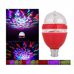 SPARK WORLD White & Red Disco Bulb String Light-16