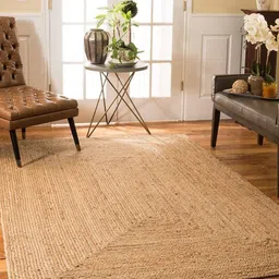AaHo Decor Beige Traditional Anti-Skid Rectangular Carpet-image-15