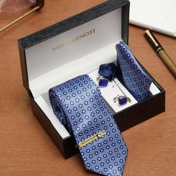 MUTAQINOTI Men Silk Blend Necktie Accessory Gift Set-image-72