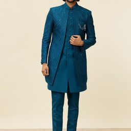 Manyavar Men Embroidered Sherwani Set-picture-36
